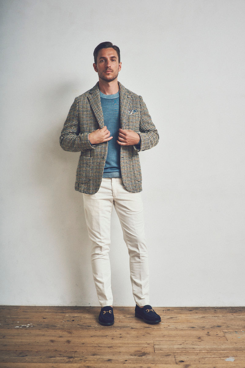 バーバリー★ガンクラブチェック テーラードジャケット ウール くるみボタン白タグ バーバリー☆ガンクラブチェック テーラードジャケット ウール