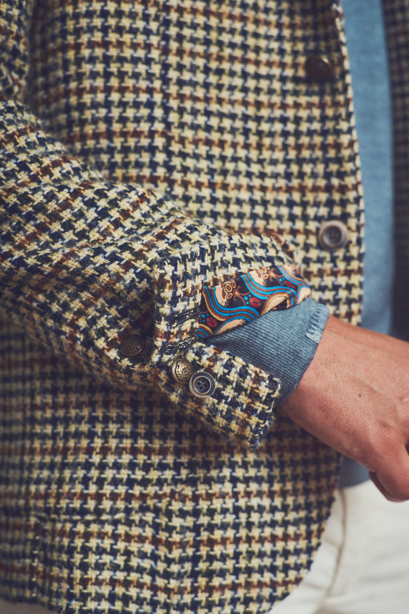 POCK123T ガンクラブチェックパターンジャケット / Col：VAR3 グリーン