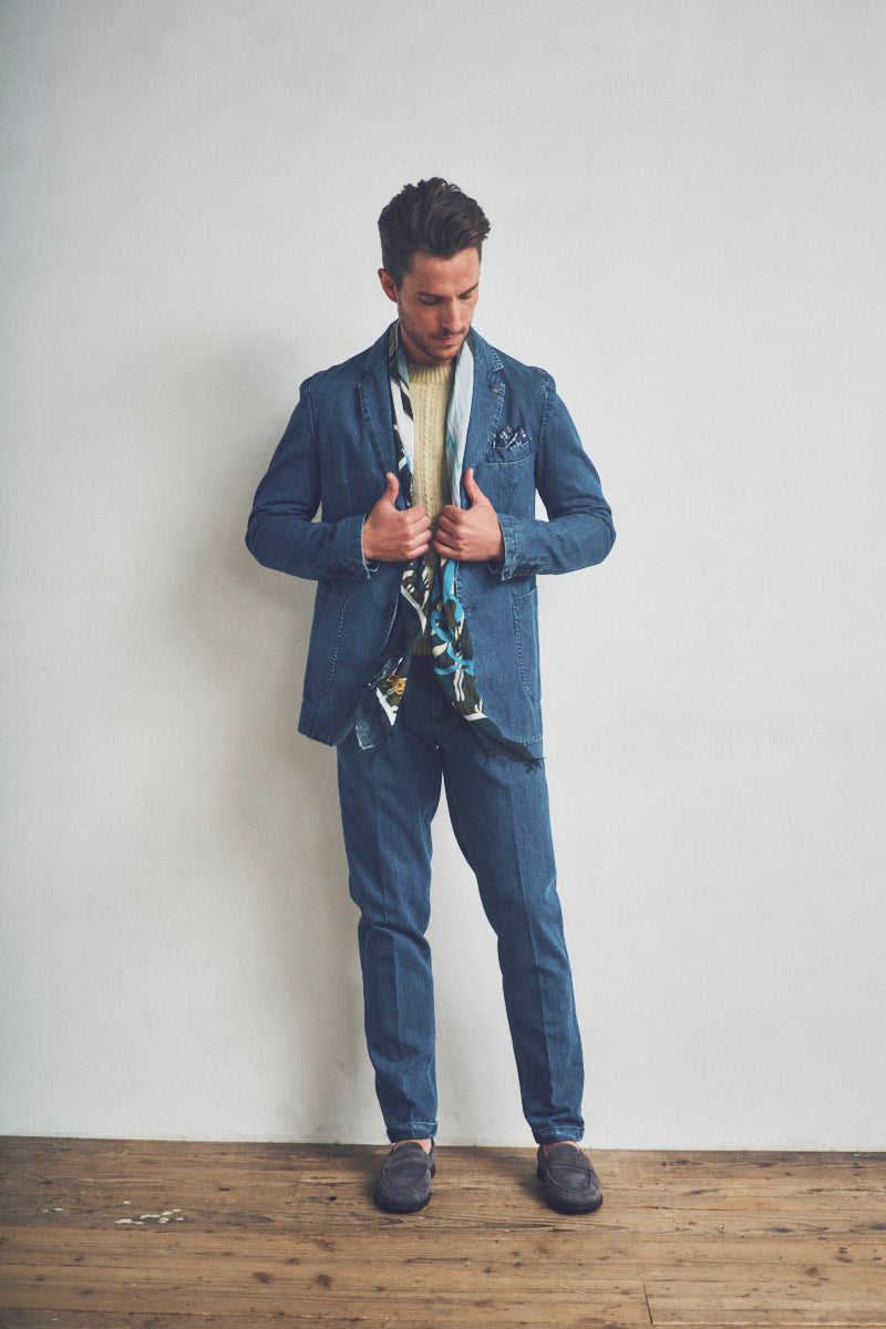 SUIT116 デニムスーツ / Col：JEANS