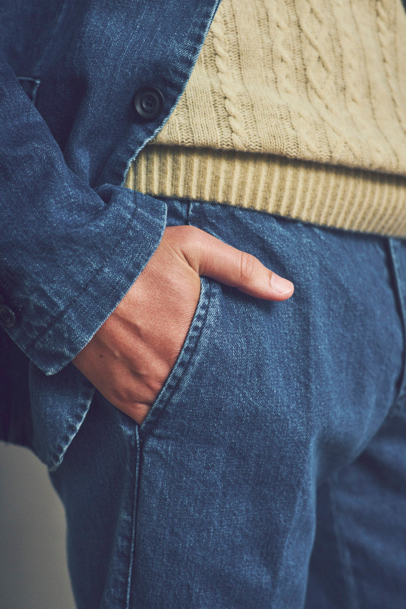 SUIT116 デニムスーツ / Col：JEANS