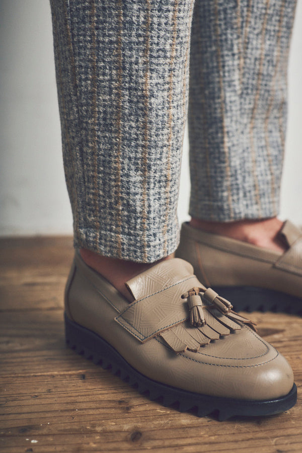 HARLOW203 シャドーストライプライトウールジャケット  / Col：VAR1 グレー系