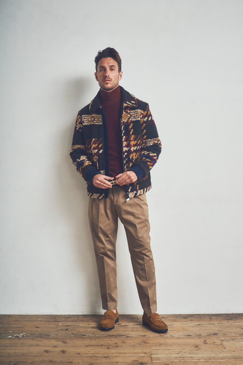 PIER146 ネイティブパターンボアジャケット / Col：VAR1 BOB JAPAN