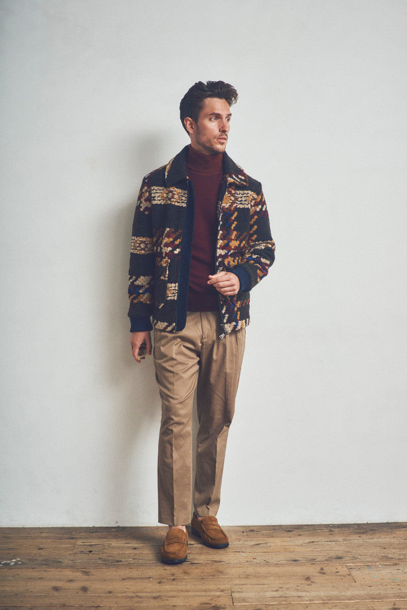 PIER146 ネイティブパターンボアジャケット / Col：VAR1 BOB JAPAN