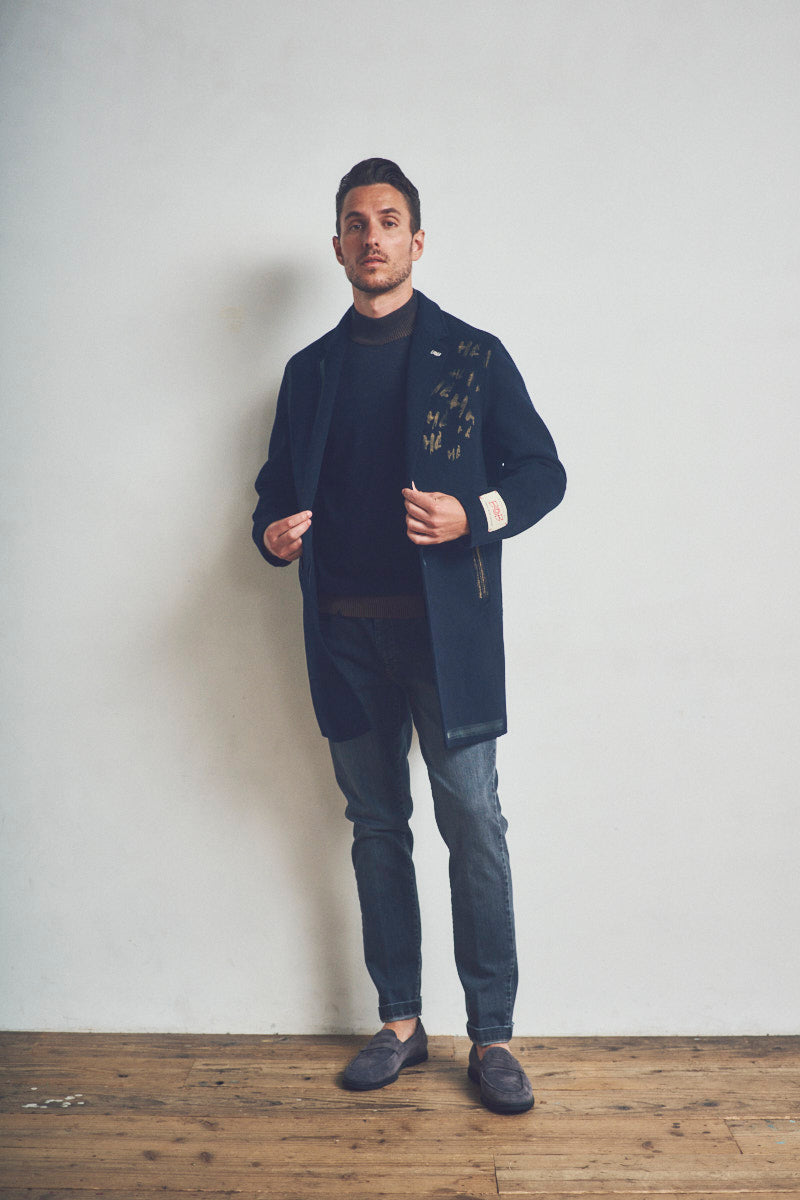 OPEN ハンドペイントデザインチェスターコート / COL：PANNA BOB JAPAN