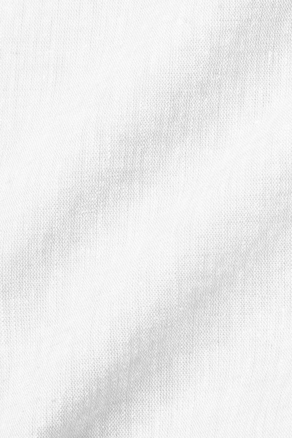 ワンポイントロゴハンドステッチシャツ / Col：BIANCO