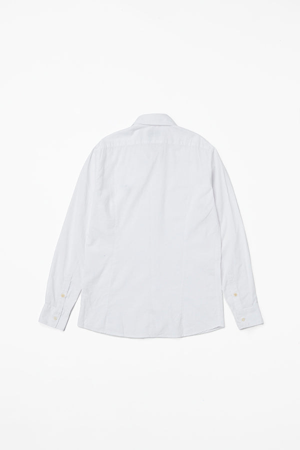 ワンポイントロゴハンドステッチシャツ / Col：BIANCO