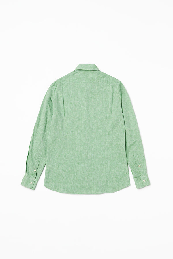 ワンポイントロゴハンドステッチシャツ / Col：PRATO