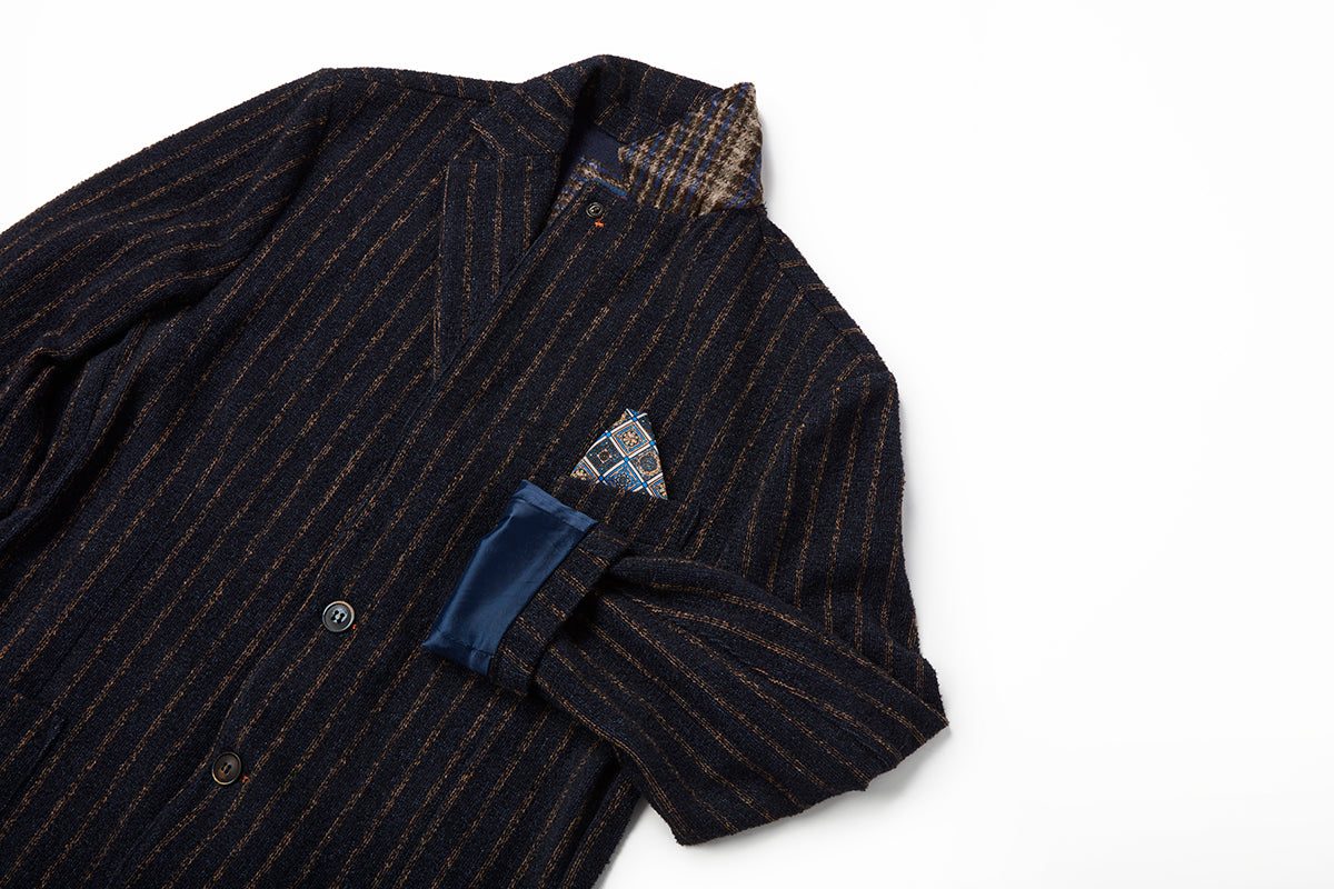 【24AW】Striped wool jacket MARD320JP №074741120 / VAR1 ライトグレー系