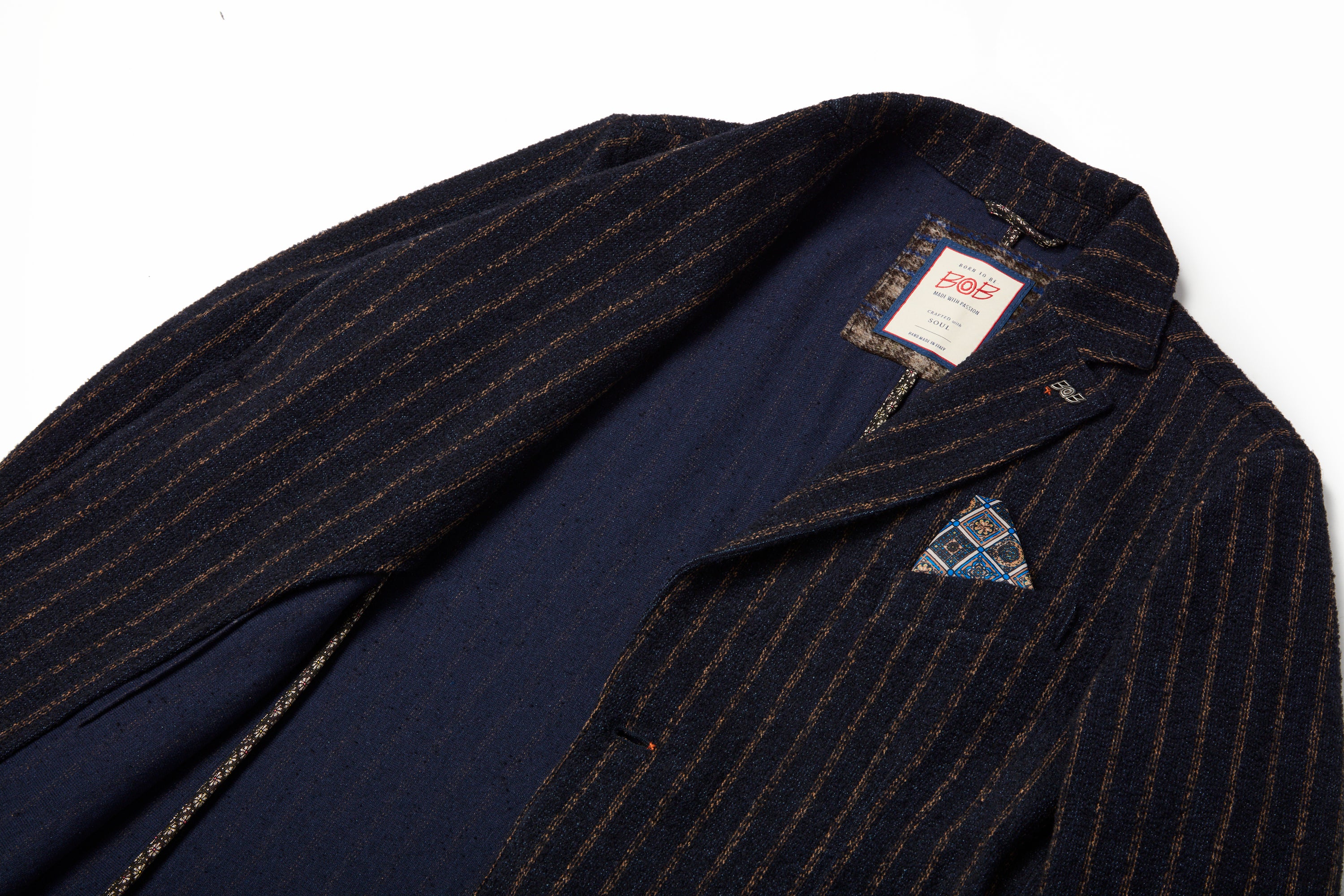 【24AW】Striped wool jacket MARD320JP №074741120 / VAR1 ライトグレー系