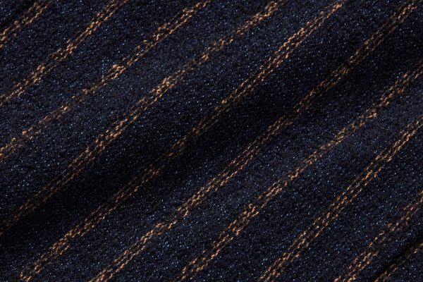 ピンストライプテクスチャードジャケット / Col：VAR1 ネイビー系