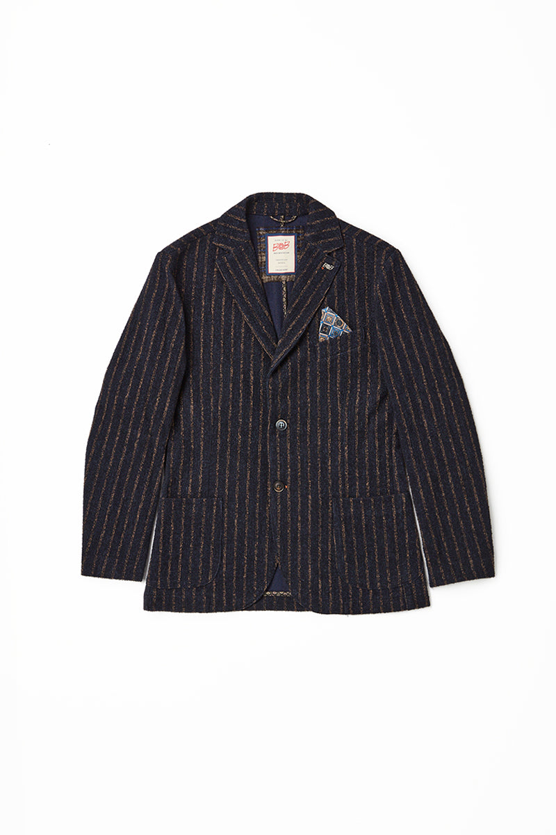 【24AW】Striped wool jacket MARD320JP №074741120 / VAR1 ライトグレー系