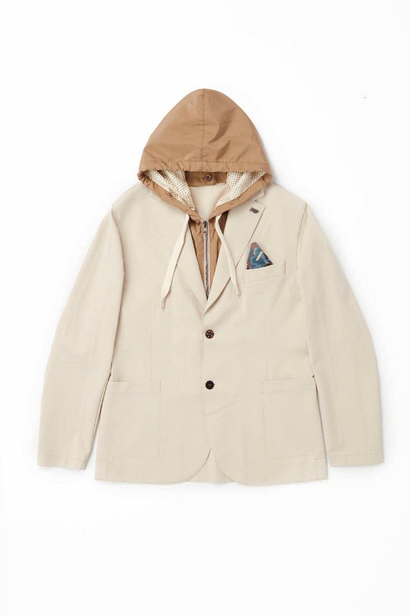 【24AW】Hooded jacket MED315JP №074741130 / BLU ネイビー系