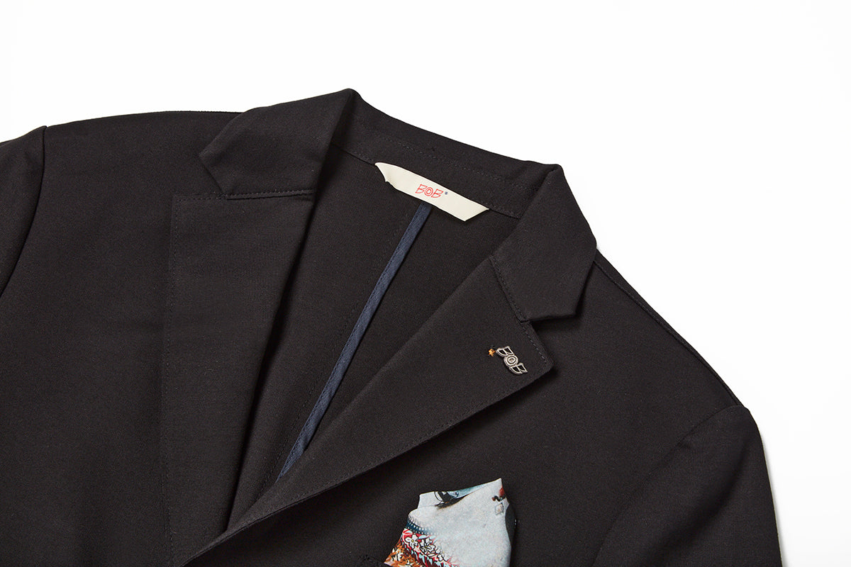 テクニカルファブリックイージージャケット / Col：BLU ネイビー