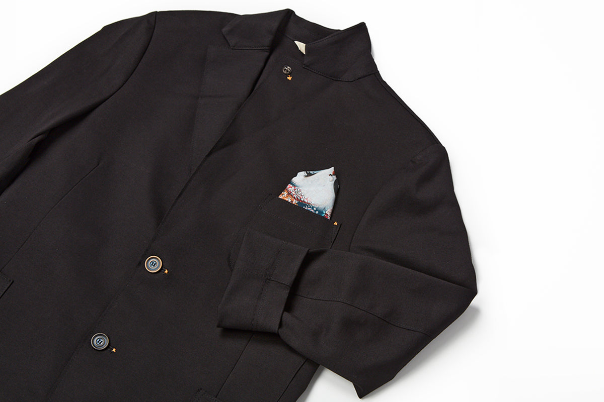 テクニカルファブリックイージージャケット / Col：BLU ネイビー系