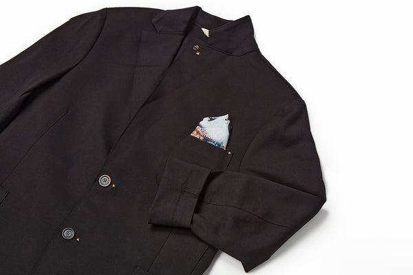 テクニカルファブリックイージージャケット / Col：BLU ネイビー系