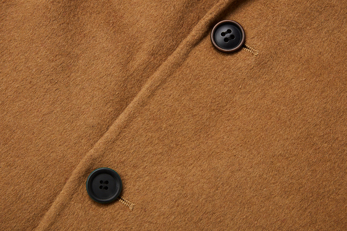 コート caramel 4y ALPACA/Cashmere mixロングコート（その他ブルゾン／アウター