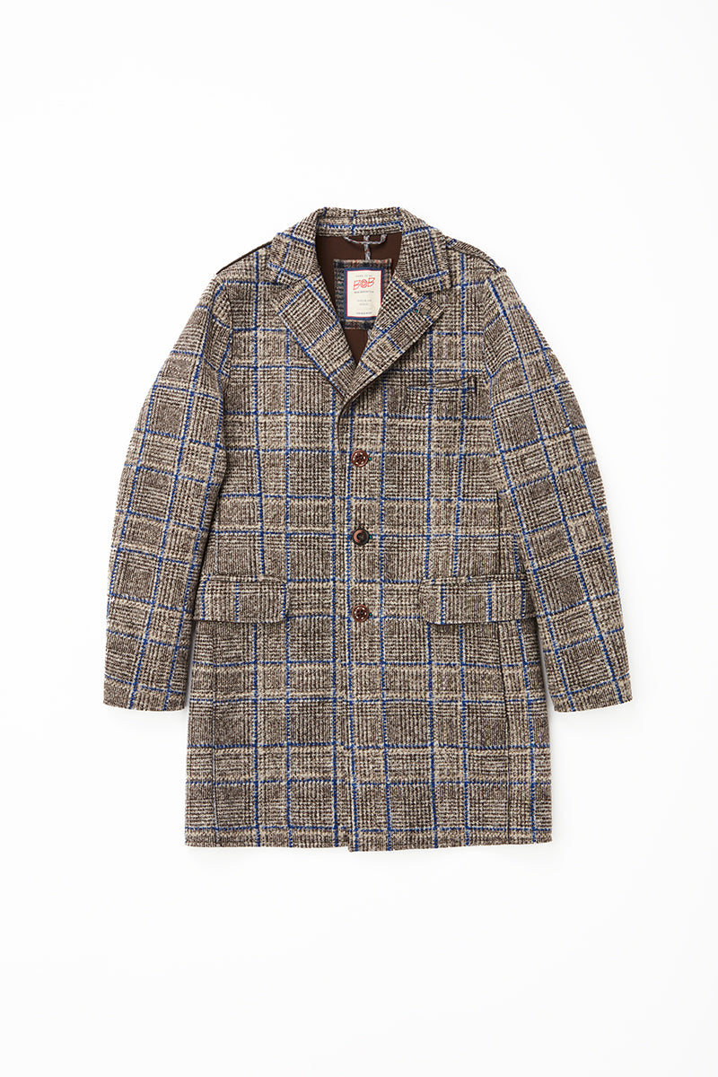 【24AW】Plaid bonding coat 074741631 BOB SHOULD399 / VAR2