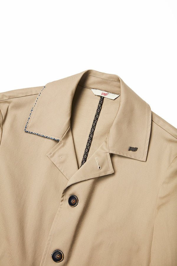 ハンドステッチトップコート / Col：SABBIA ベージュ