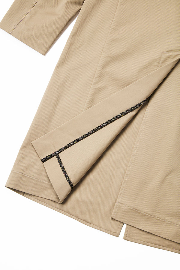 ハンドステッチトップコート / Col：SABBIA ベージュ