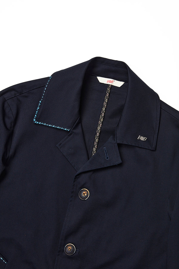 ハンドステッチトップコート / Col：NOTTE ネイビー系