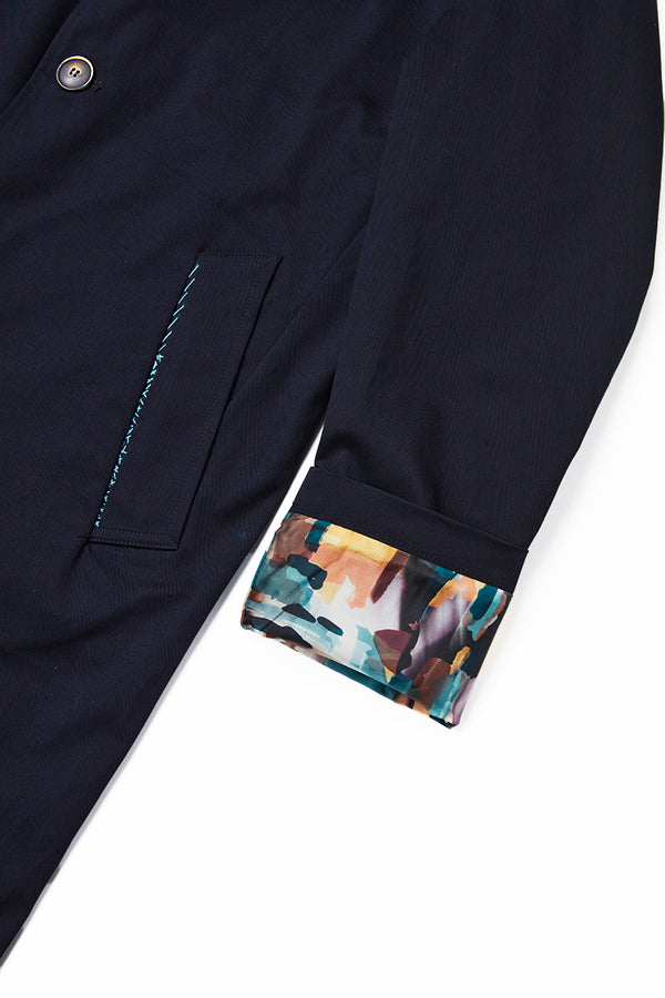 ハンドステッチトップコート / Col：NOTTE ネイビー系