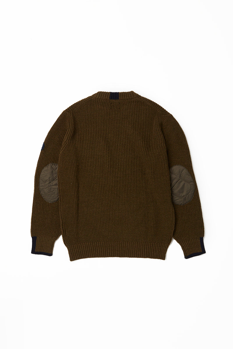 【24AW】Military Design Crewneck knit 074741714 BRANDON / MILITARE