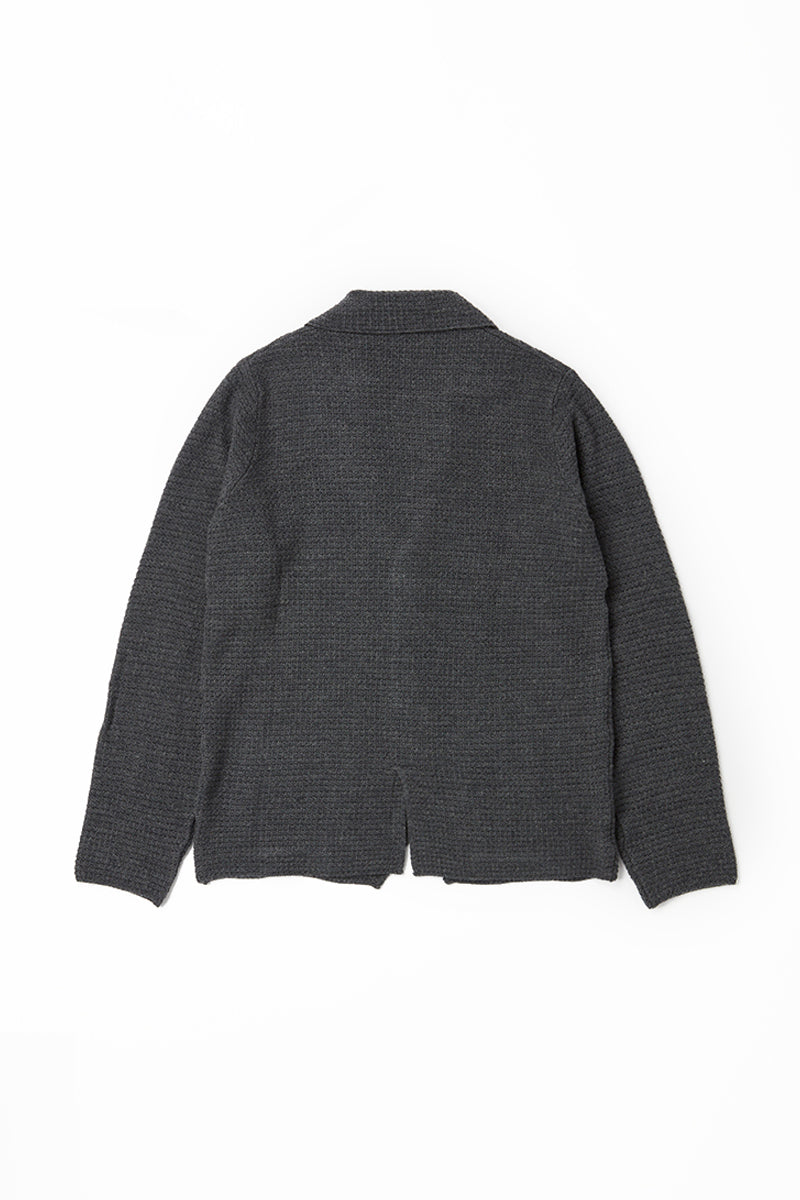 【24AW】Knitted Jacket BOB FER №074741723 / GRIGIO グレー