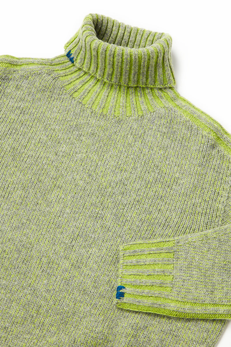 【24AW】Turtleneck knit LIZZIE №074741738 / GRIMEL LIME グリーン系