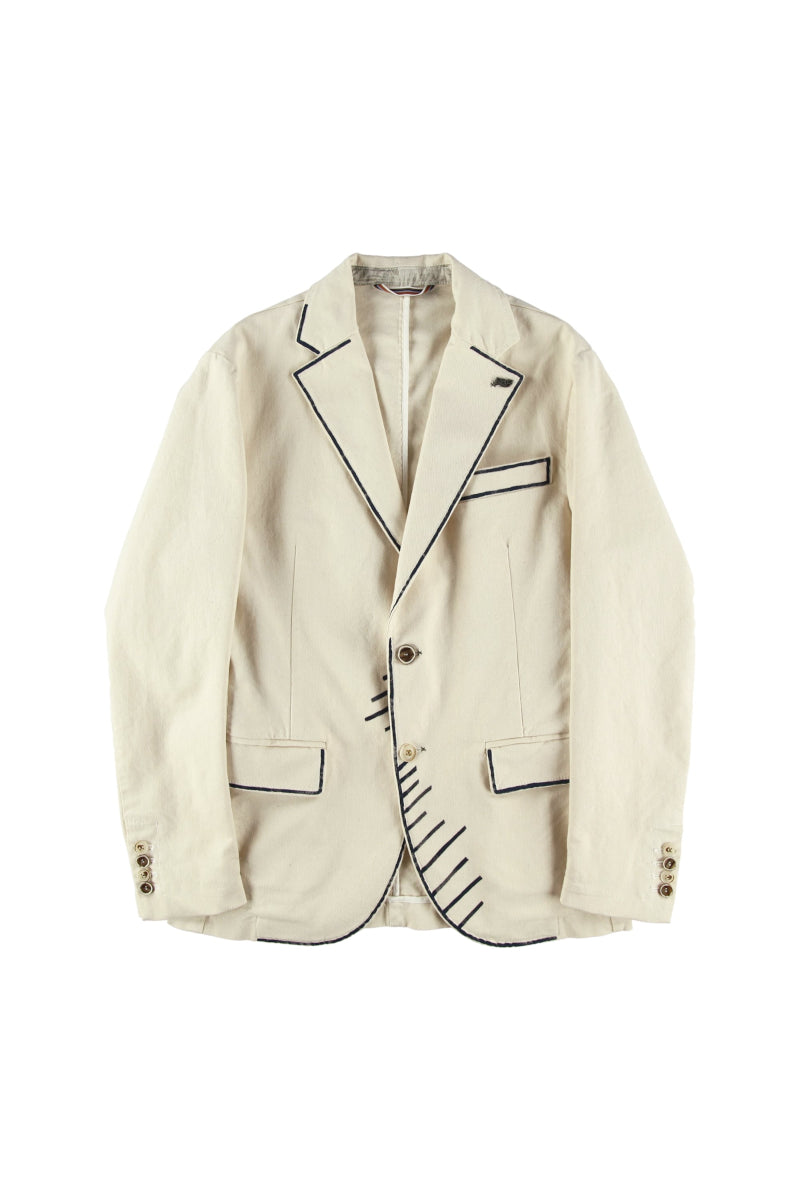 【24SS ARCHIVE ITEM】Hand-Paint Jacket / Col：GRIGIO ホワイト系