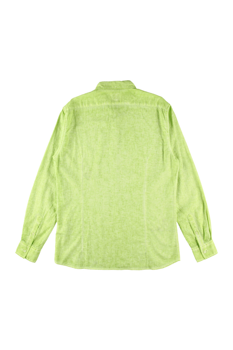 【24SS ARCHIVE ITEM】Embroidered Linen Shirt / Col：LIMONE　イエロー