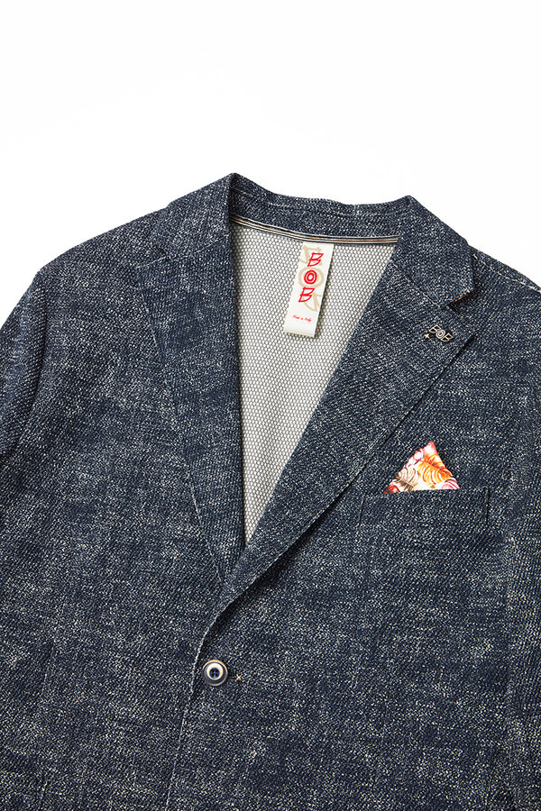 バーズアイイージージャケット / Col：NOTTE ダークネイビー