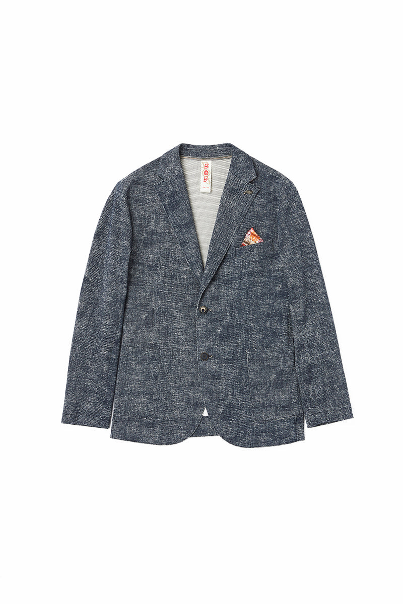 【25SS新作】Knitted Jersey Jacket / №074753107 / Col：NOTTE ダークネイビー