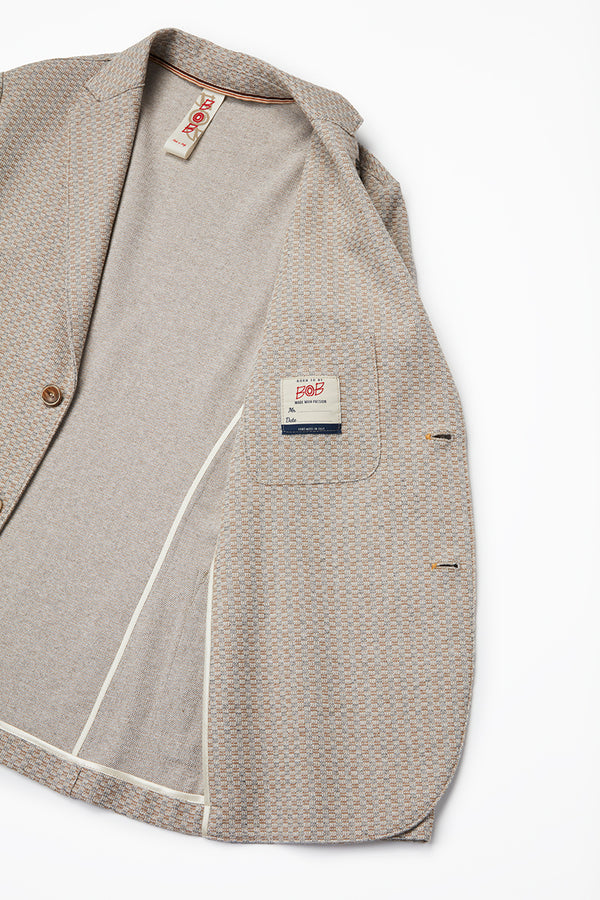 リネンテイストイージージャケット / Col：SABBIA サンドベージュ