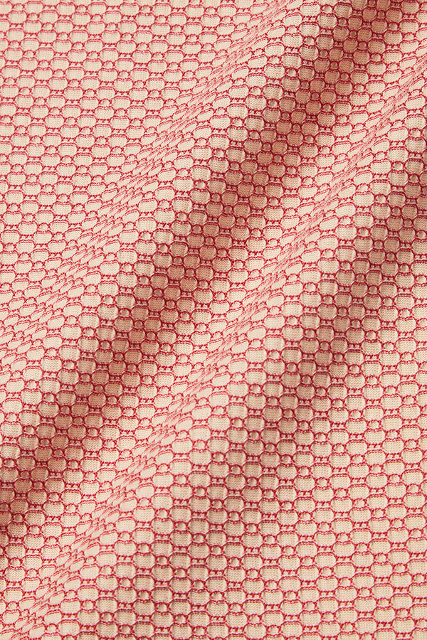 ジャガードパターンイージージャケット / Col：ROSSO イタリアンレッド