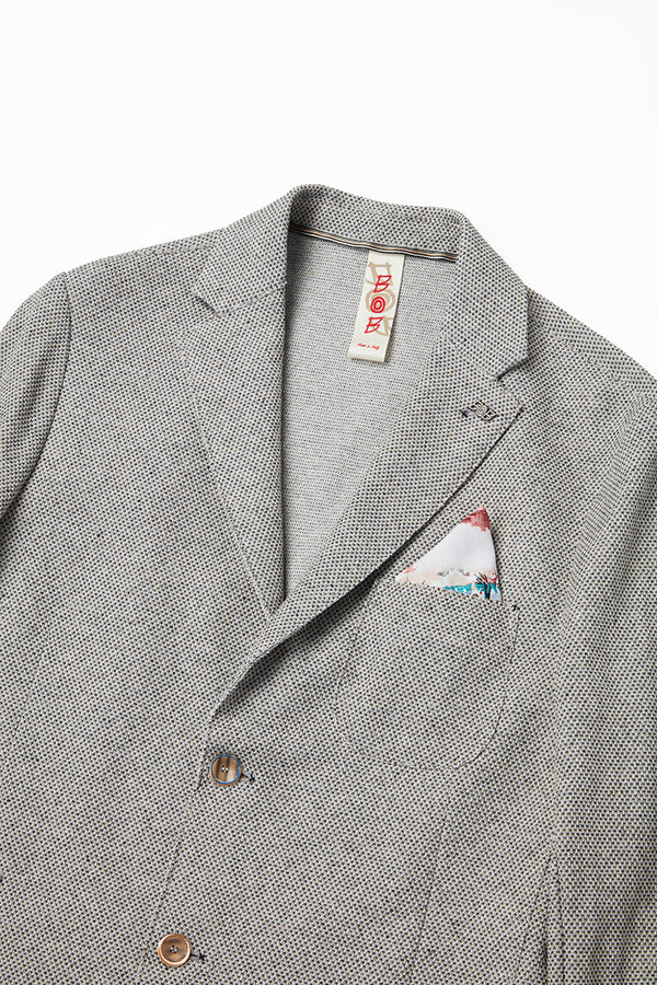 リネンテイストイージージャケット / Col：NERO ブラック