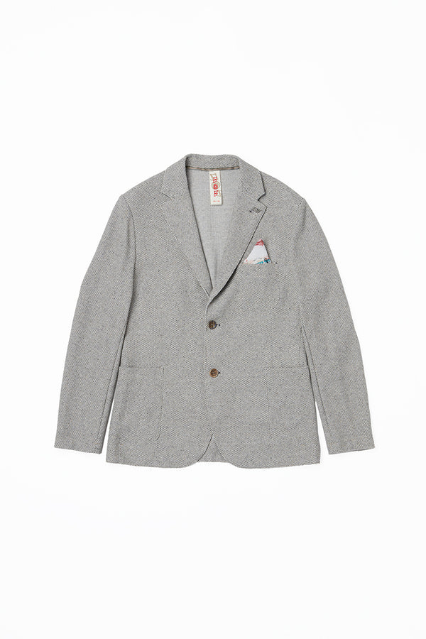 リネンテイストイージージャケット / Col：NERO ブラック