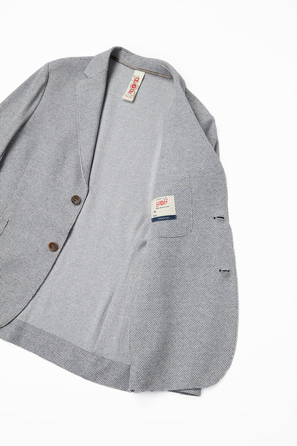 リネンテイストイージージャケット / Col：BLU ネイビー系