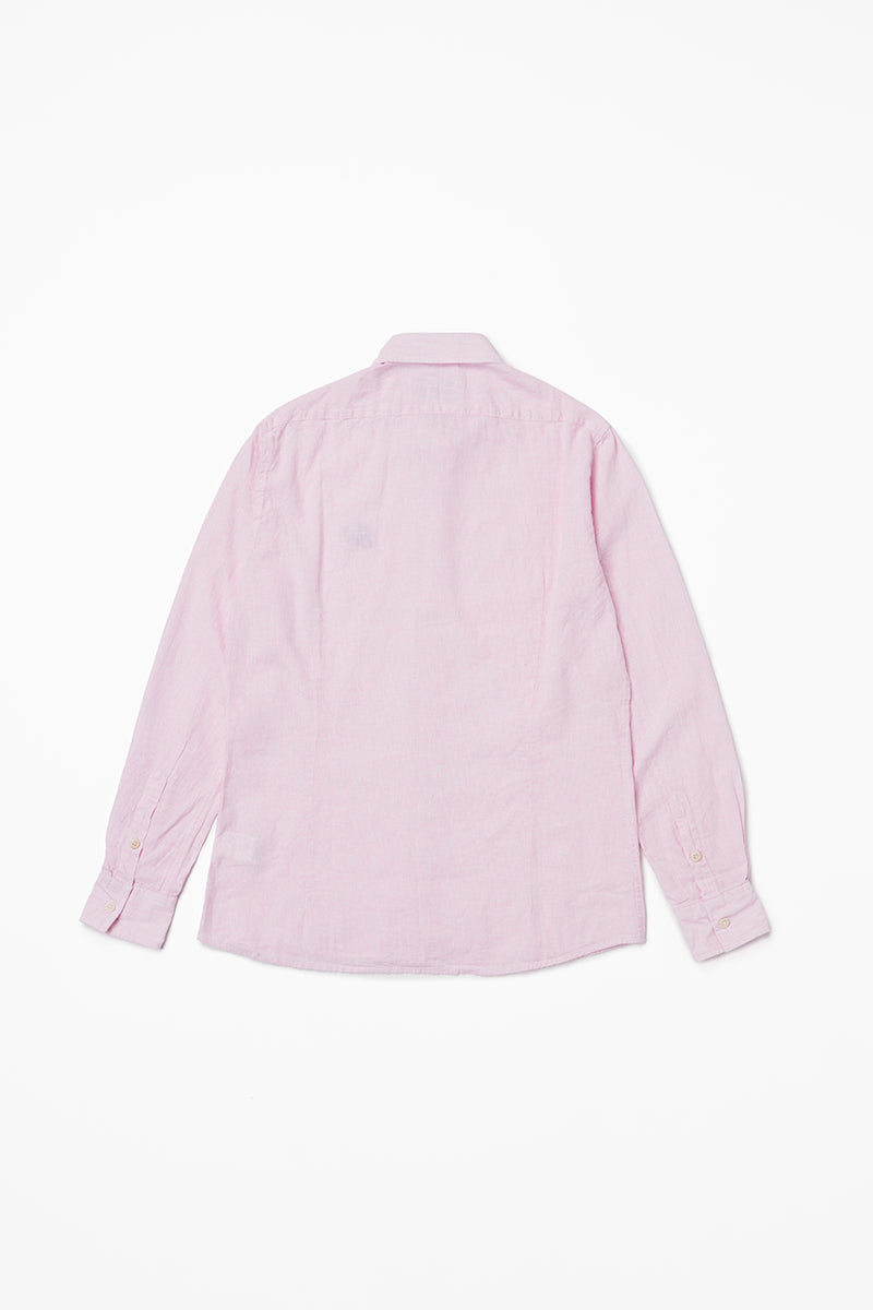 日本別注ワンポイントロゴハンドステッチシャツ / Col：ROSSA