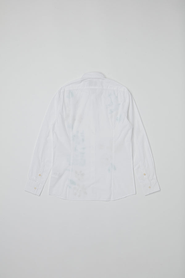 ハンドメイドペイントシャツ / Col：BIANCO ホワイト