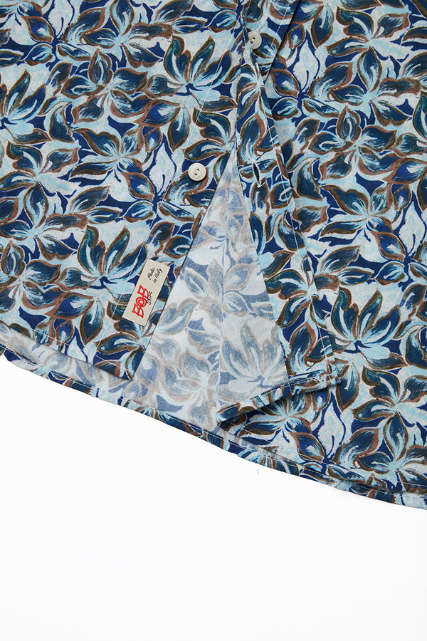 ファンタジープリントシャツ / Col：UNICA ブルー系