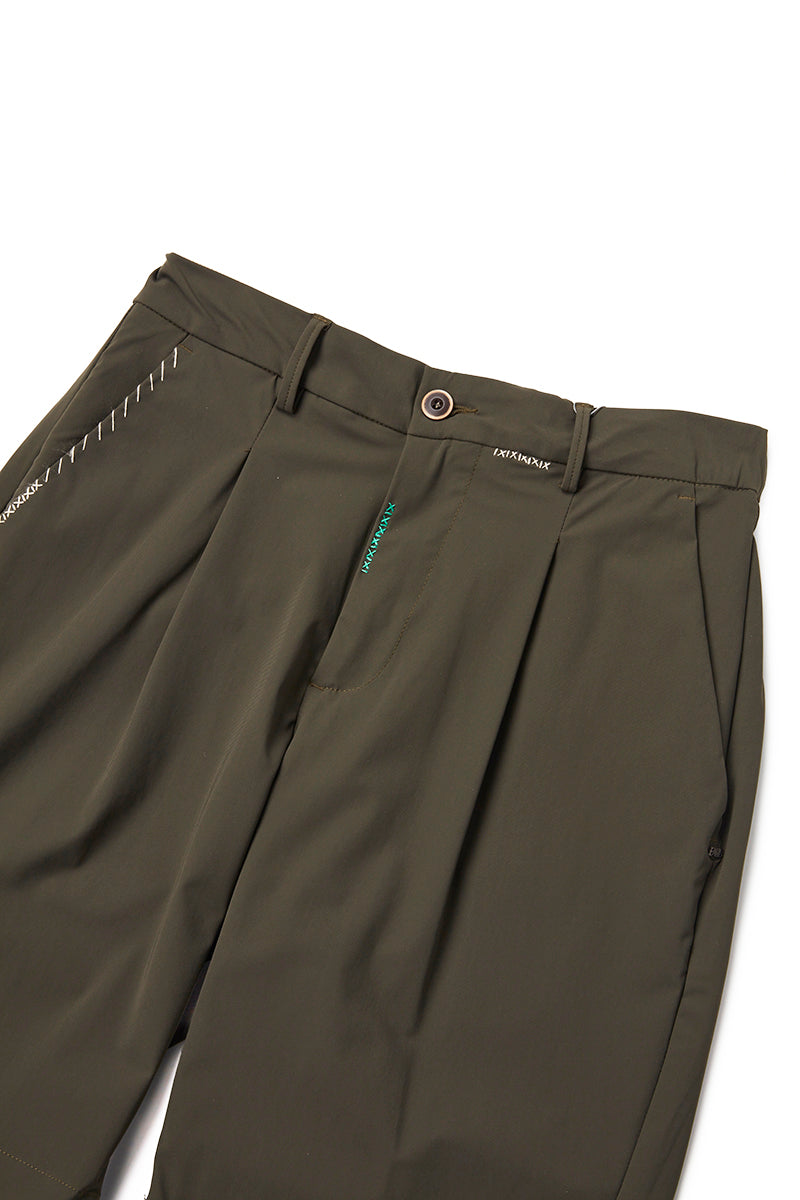 【25SS日本別注】Handmade Embroidery Eazy Short Pants / Col：MILITARE