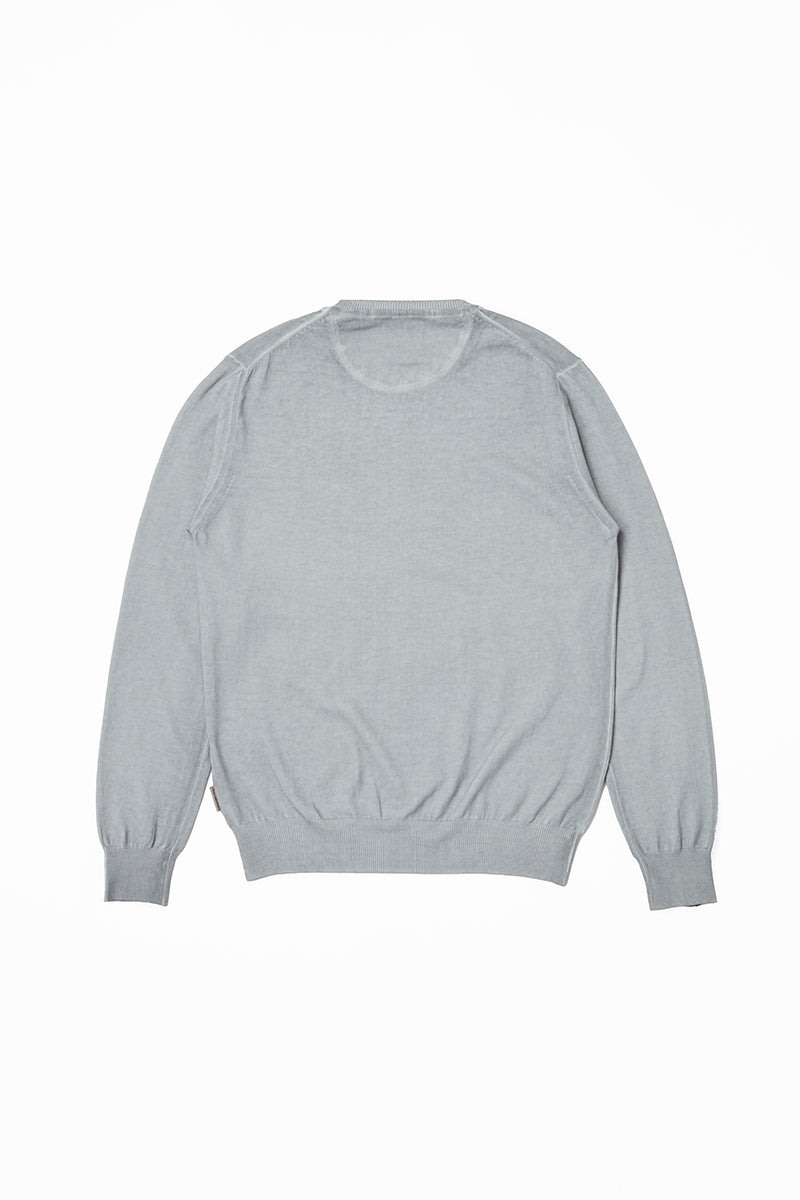 【25SS】Garment Dye Knit / Col：PERLA グレー系