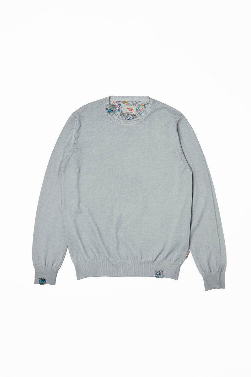 【25SS】Garment Dye Knit / Col：PERLA グレー系