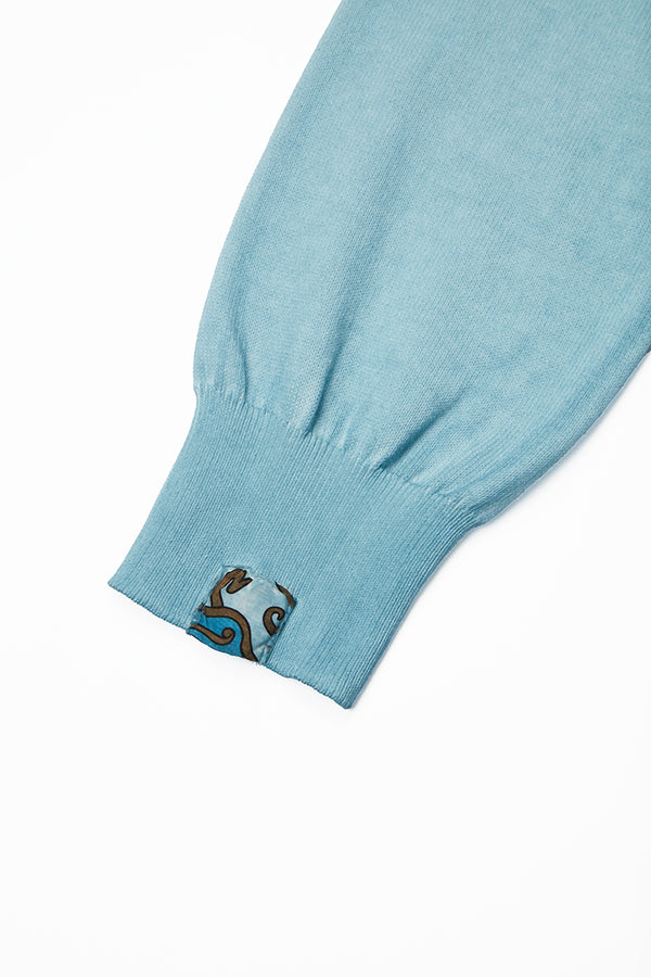 ガーメントダイニット / Col：CLOUD ブルー系