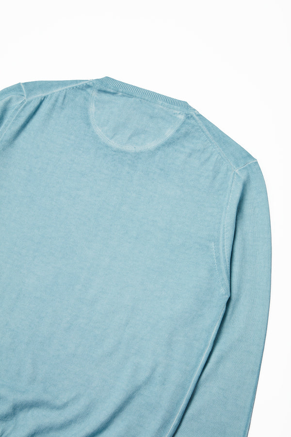 ガーメントダイニット / Col：CLOUD ブルー系