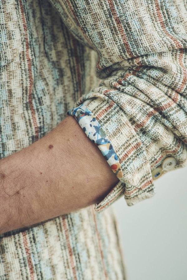 SLIGHT578 ラッセルストライプジャケット / VAR1 ベージュベース