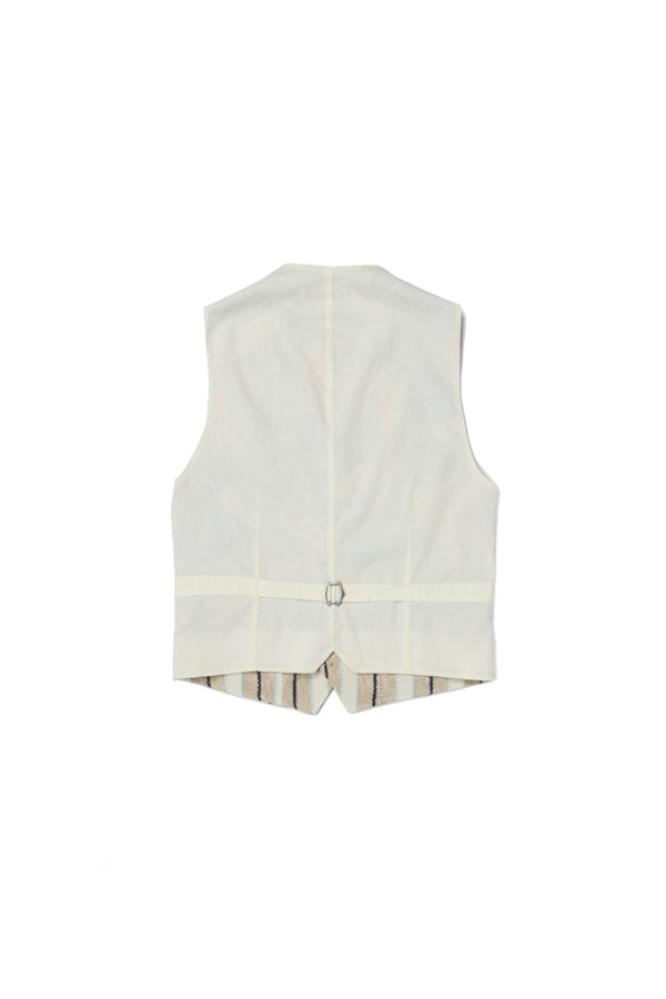 ストライプパターンラッセルジレ / Col：VAR1 サンドベージュ