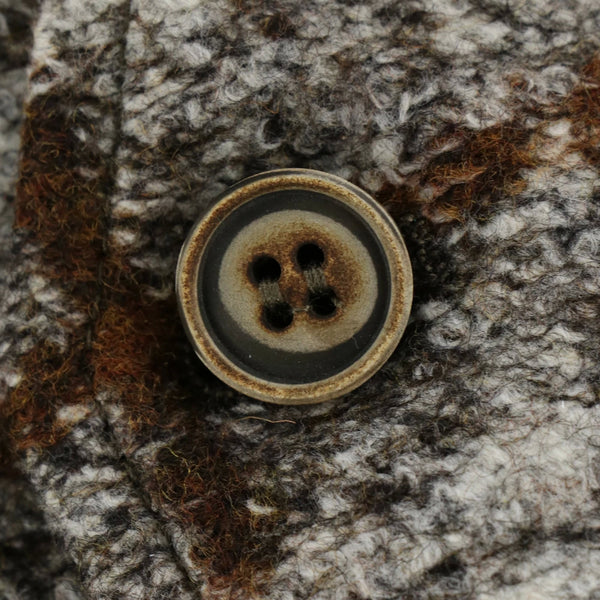 オンブレチェックジレ / COL：VAR1 ブラウン系