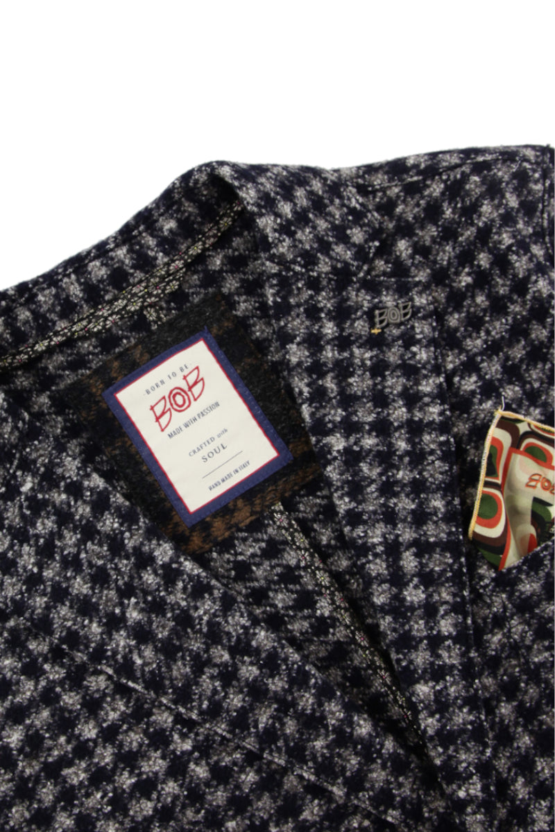 【24AW】Gingham Check Jacket HARL360JP №074741113 / VAR2 ライトグレー系