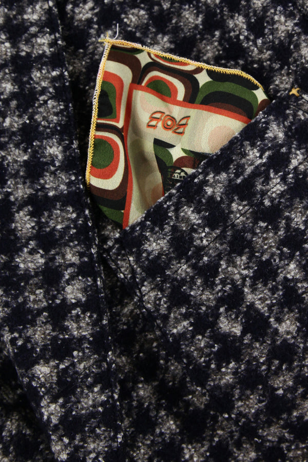 ヘリテージツィードライクチェックジャケット / Col：VAR2　グレー系